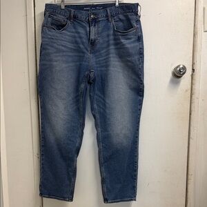 Unisex Old Navy Relaxed Fit Blue Jeans
